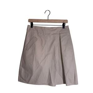 NWT MAX MARA classic academia designer asymmetrical pleated mini skirt 4